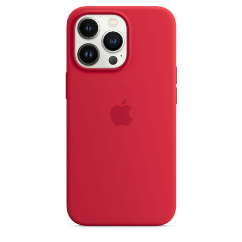 Чехол LUX Silicone Case для iPhone 13 Pro Red with MagSafe